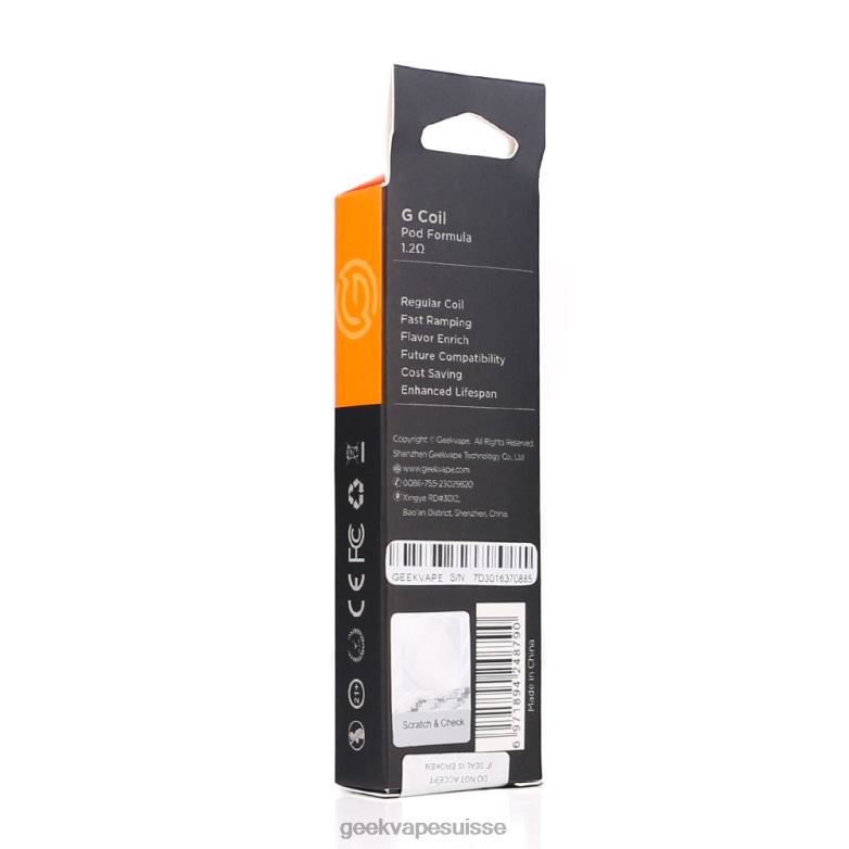 GeekVape Bobine série G 5 pièces/paquet - Geekvape Buy Online DN44X27 g1,2 ohms