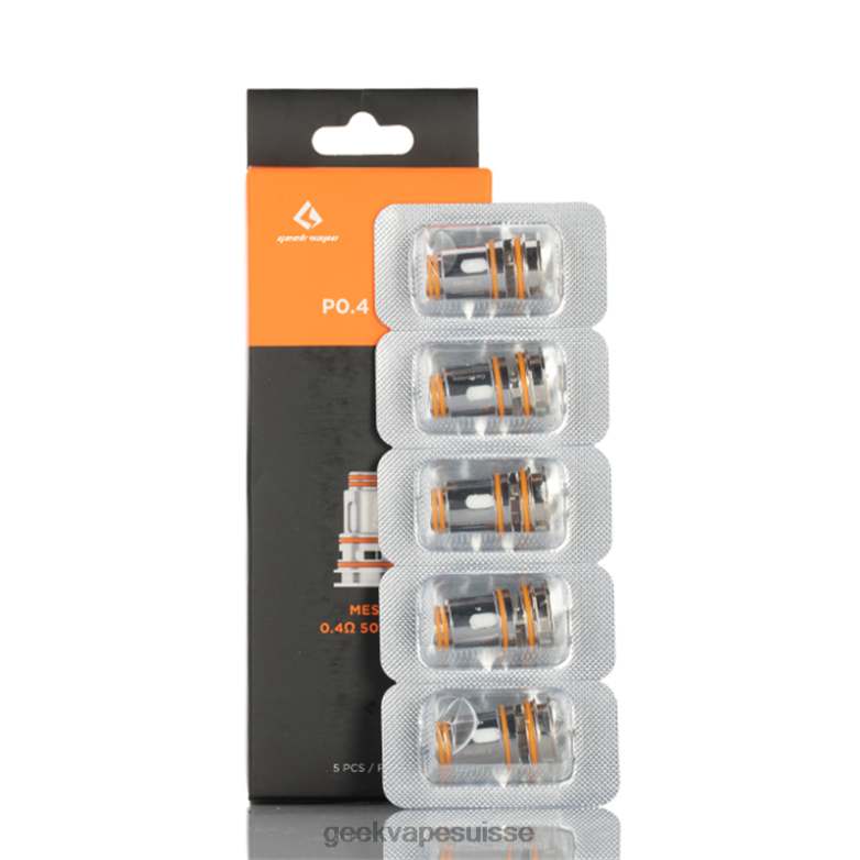 GeekVape Bobine série p 5 pièces/paquet - Geek Vape Suisse DN44X14 p0,15 ohm xm
