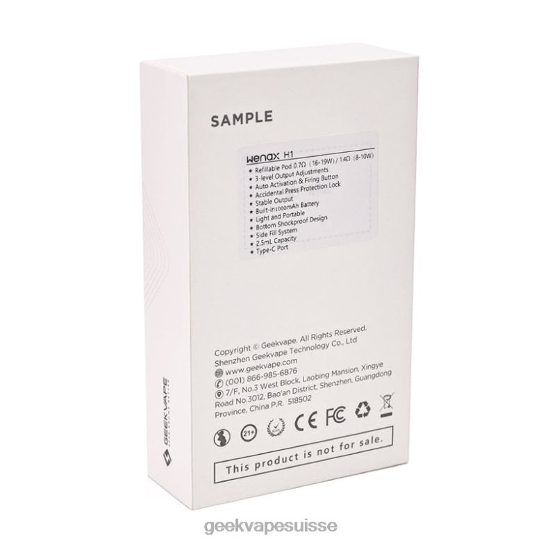 GeekVape kit de démarrage wenax h1 1000mah - Geekvape Boutique DN44X121 lavande
