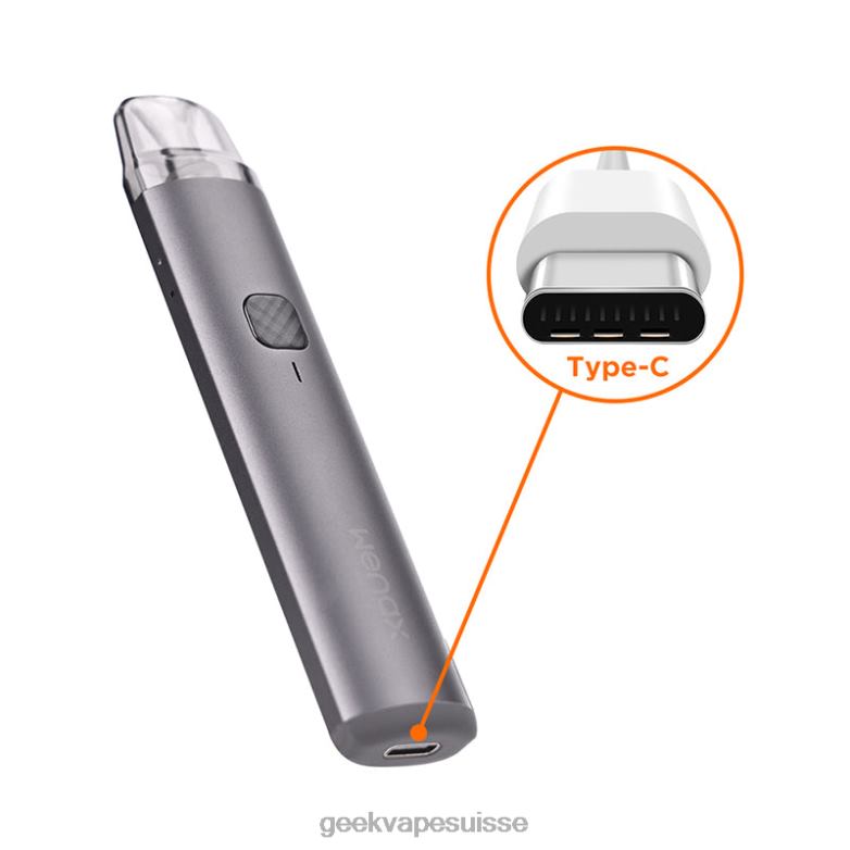 GeekVape kit de démarrage wenax h1 1000mah - Geekvape Sale DN44X119 gris sidéral