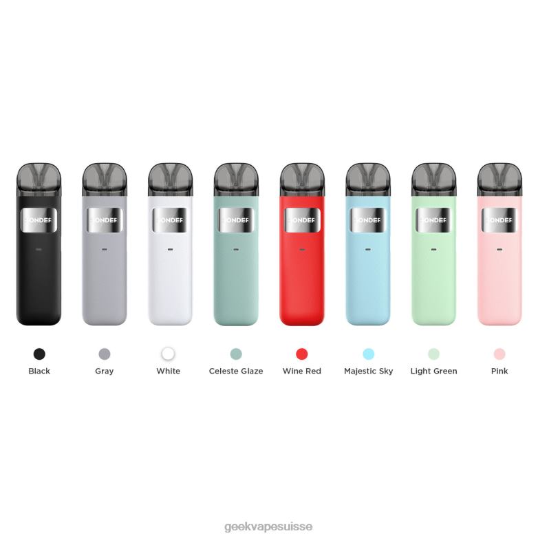 GeekVape Kit système Sonder U Pod 1000 mah - Geek Vape Suisse DN44X134 glaçage céleste